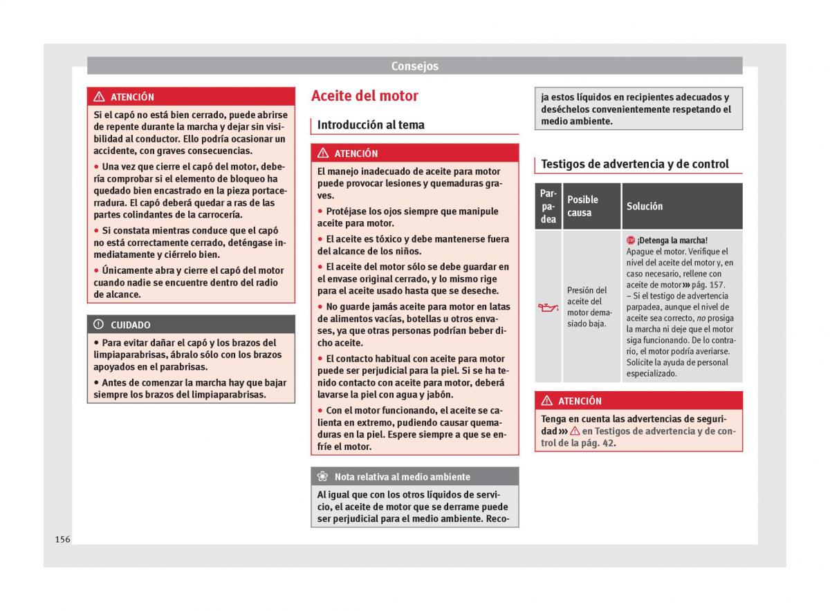 Seat Mii manual del propietario / page 158