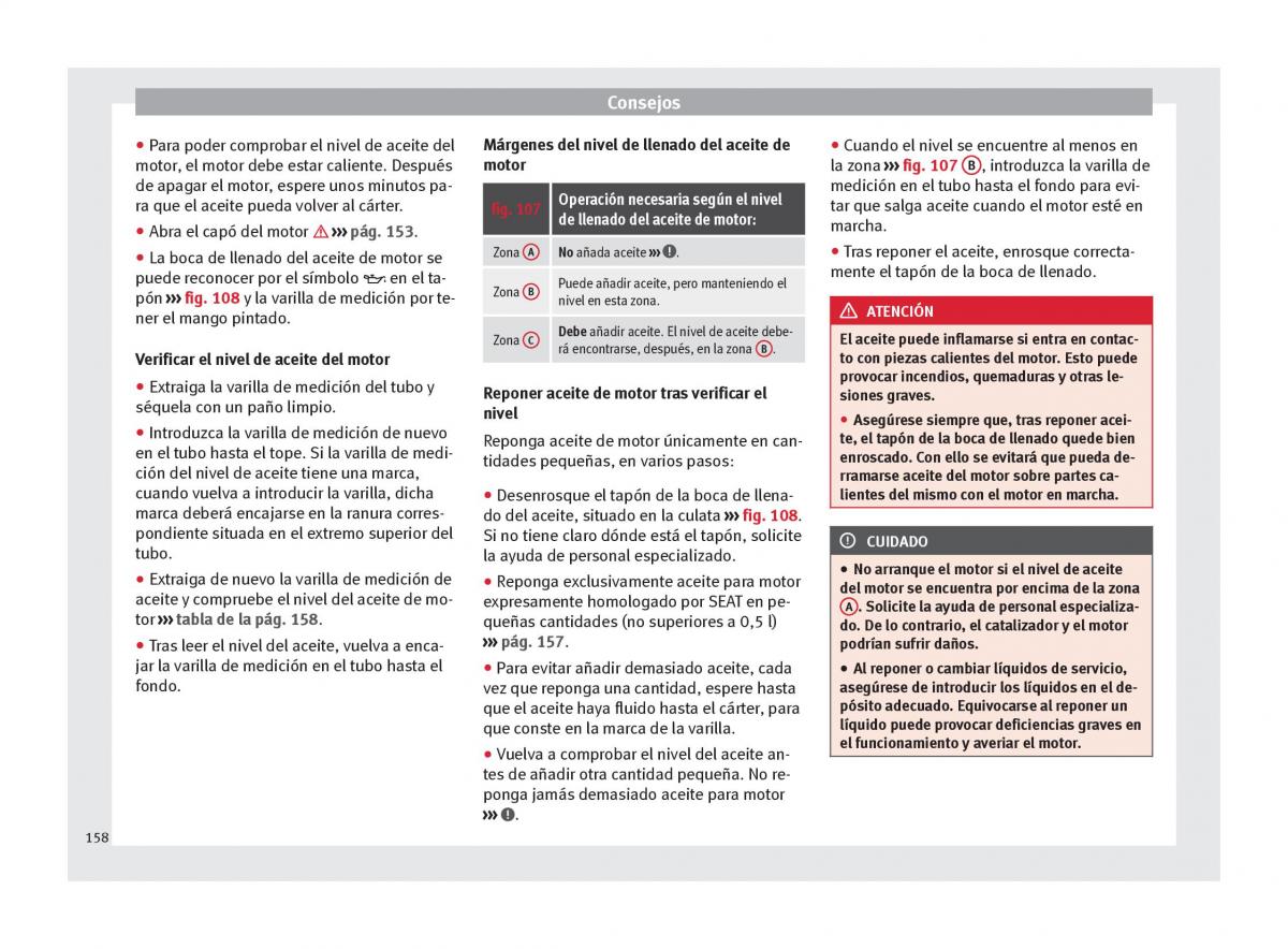 Seat Mii manual del propietario / page 160