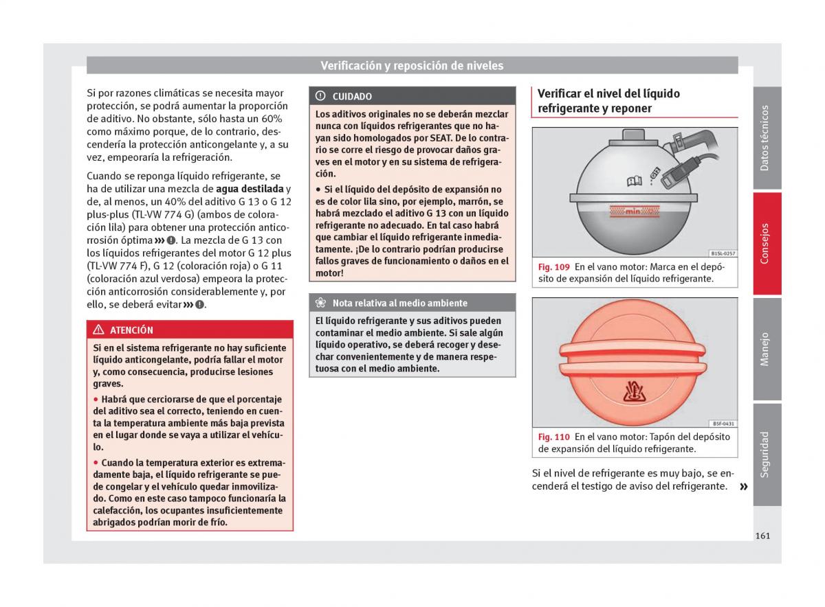 Seat Mii manual del propietario / page 163