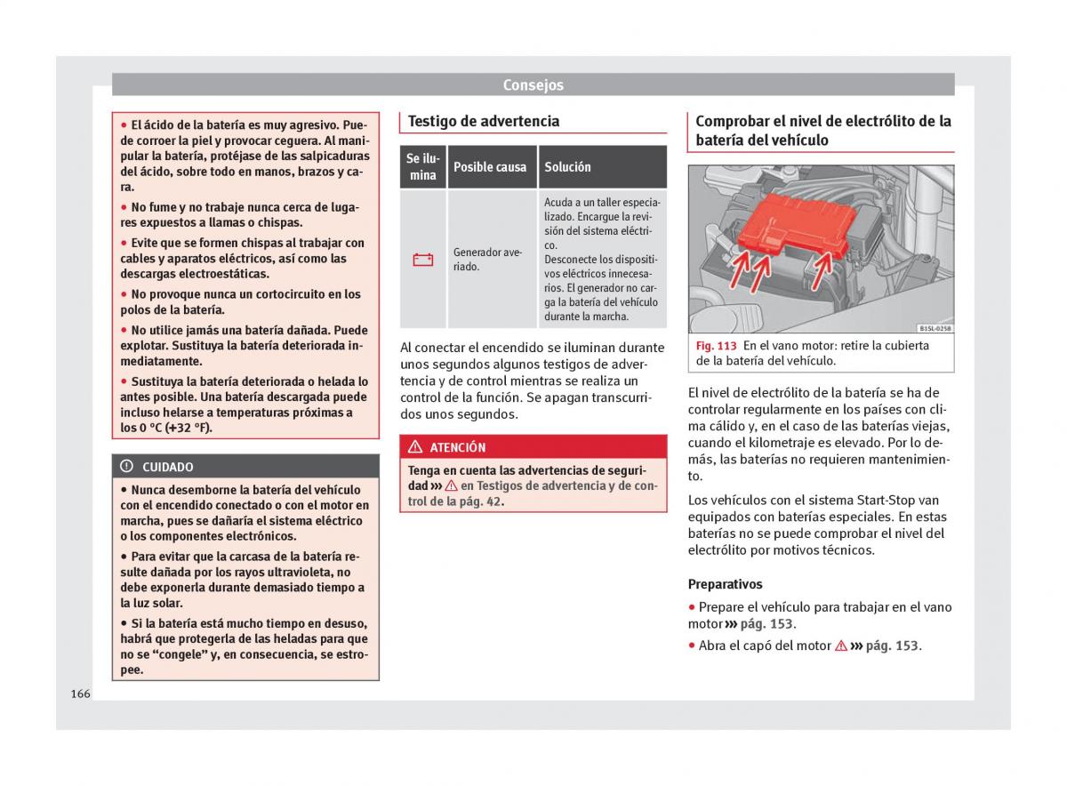 Seat Mii manual del propietario / page 168