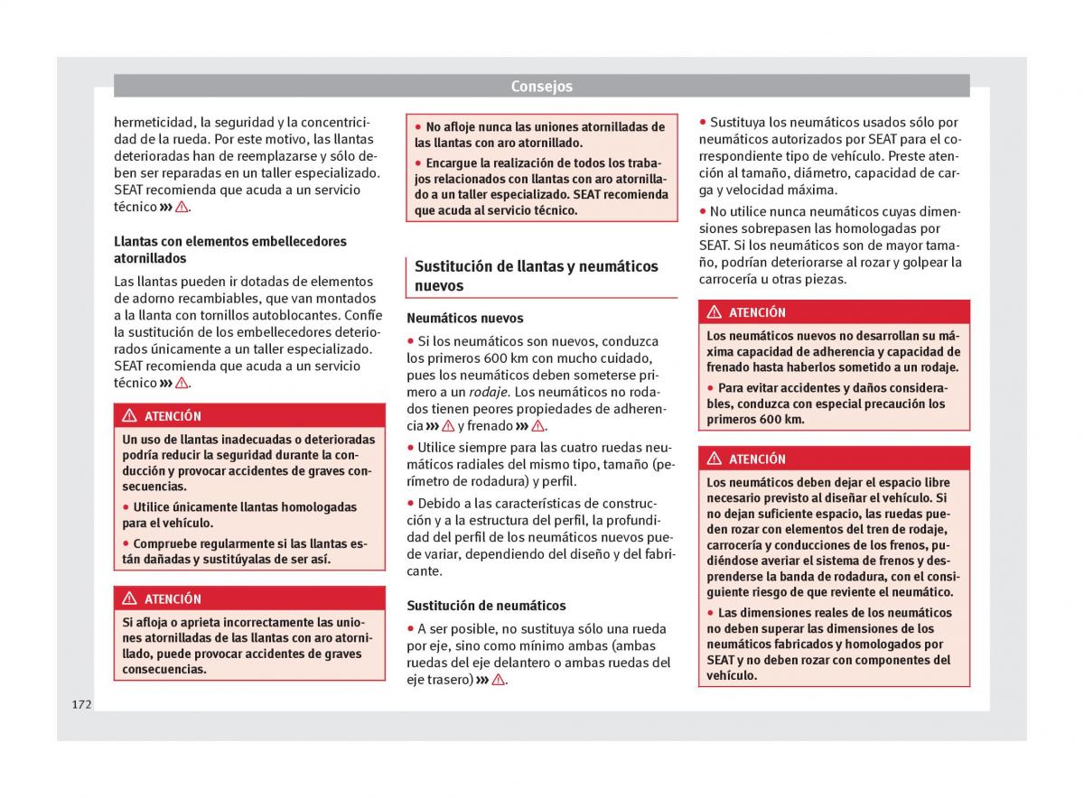 Seat Mii manual del propietario / page 174