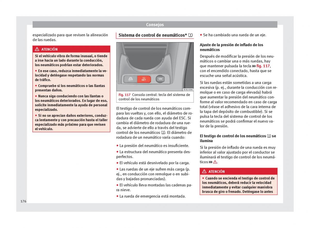 Seat Mii manual del propietario / page 178