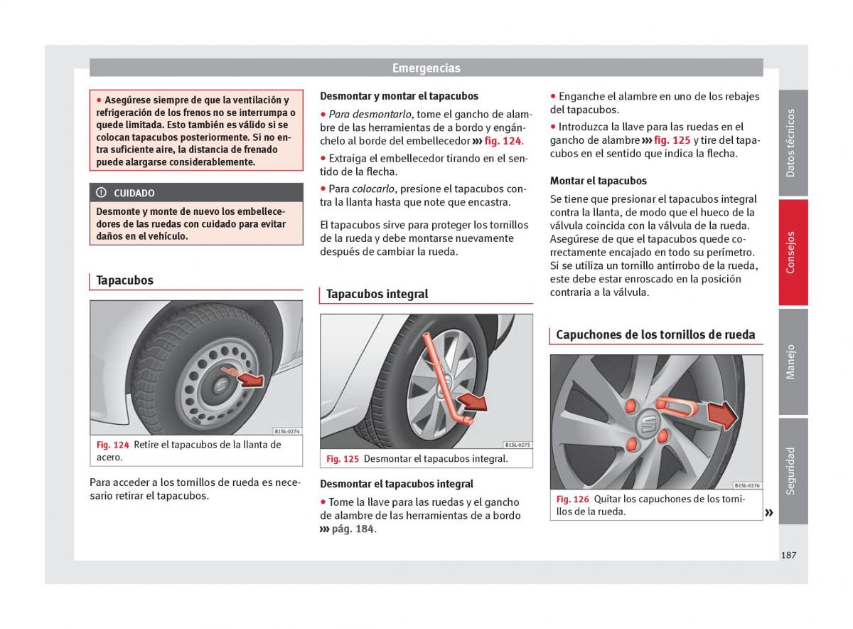 Seat Mii manual del propietario / page 189