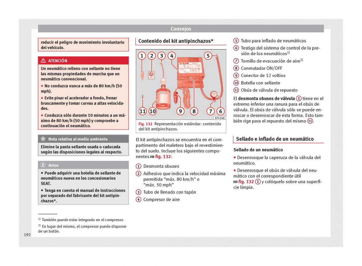 Seat Mii manual del propietario / page 194