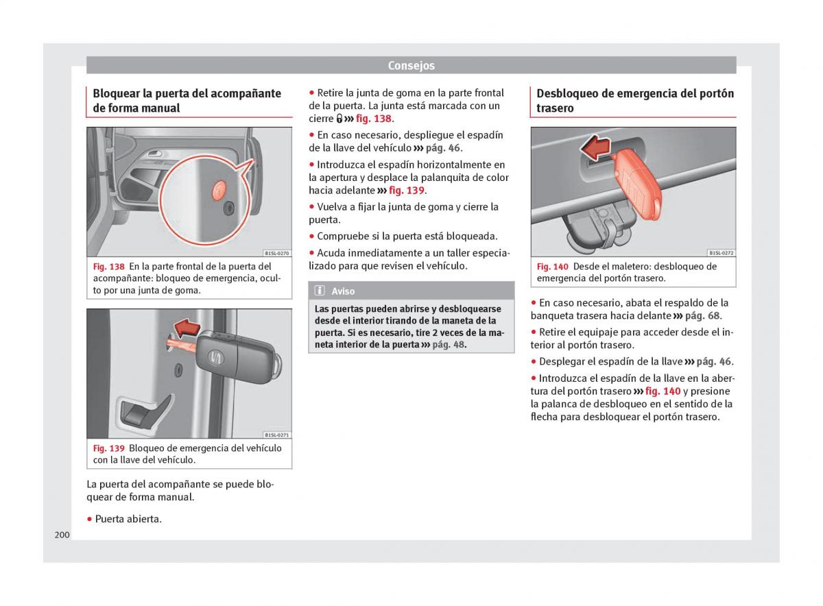 Seat Mii manual del propietario / page 202