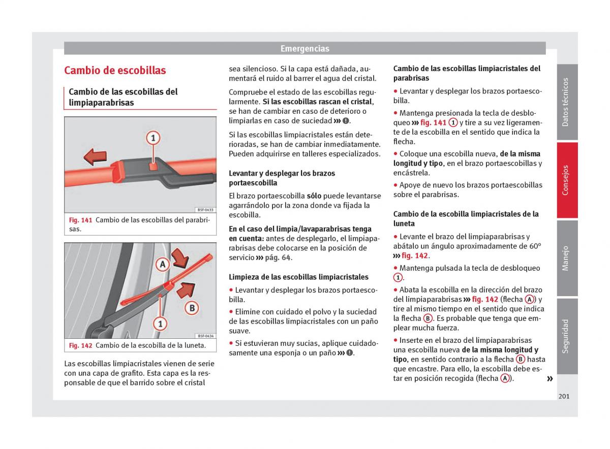 Seat Mii manual del propietario / page 203