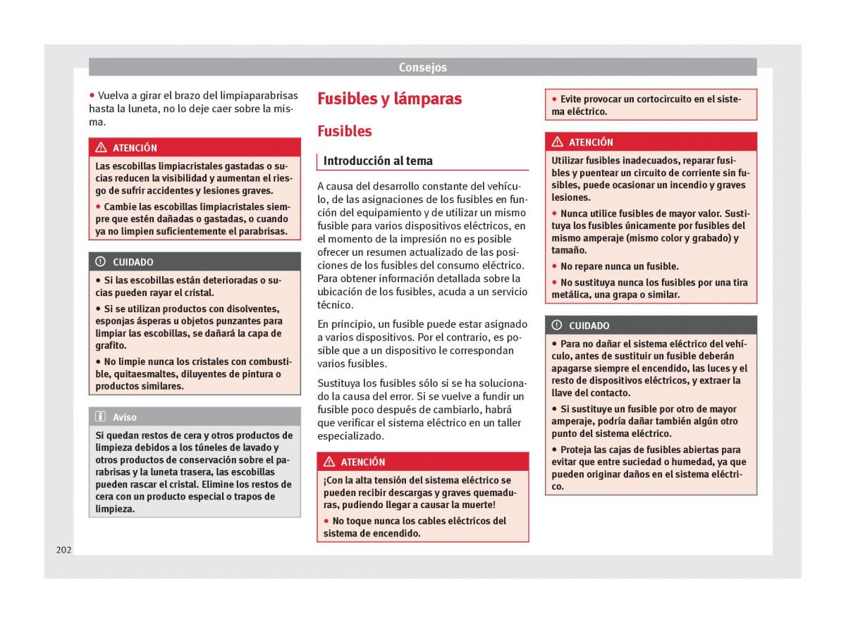 Seat Mii manual del propietario / page 204