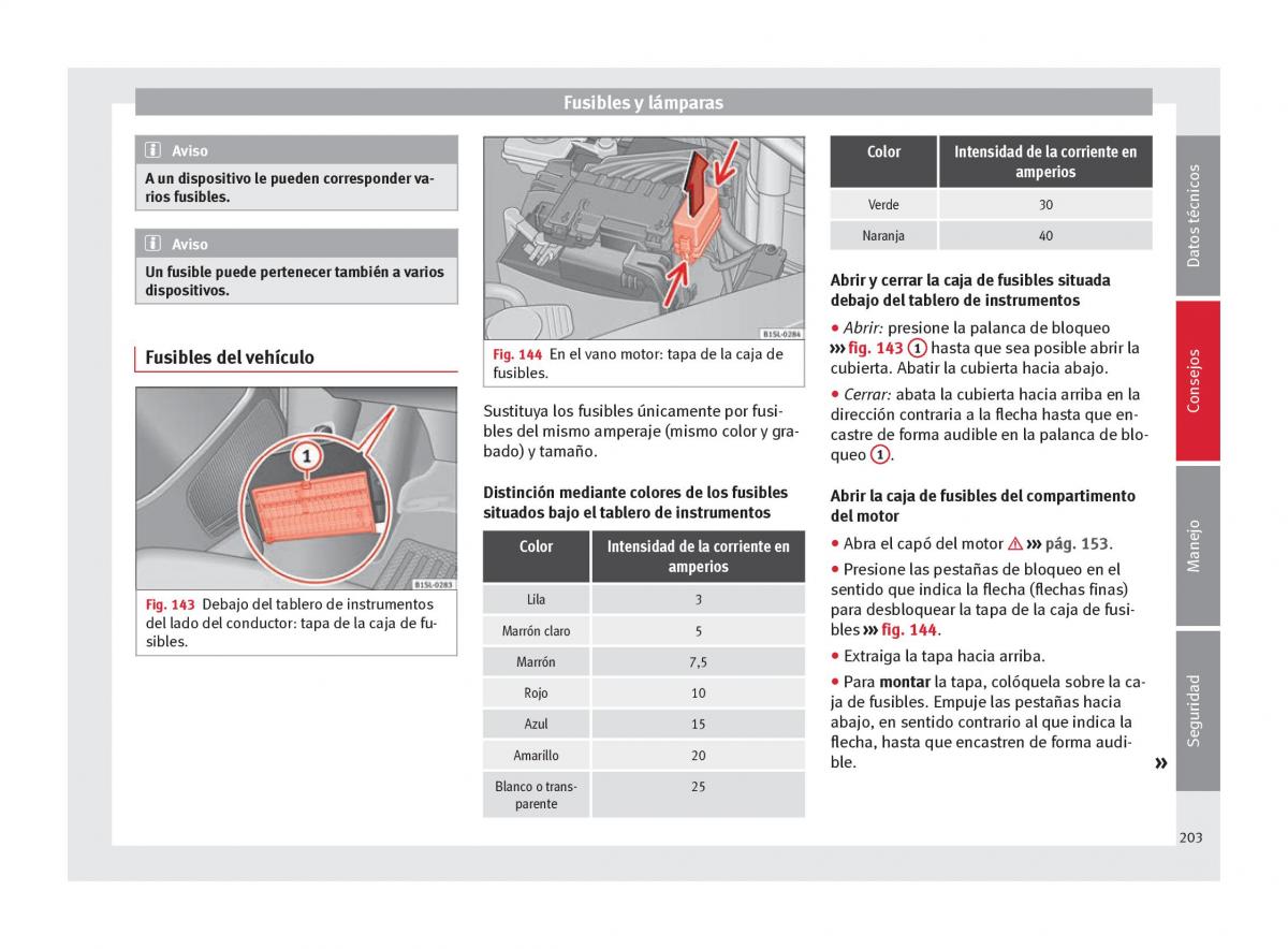 Seat Mii manual del propietario / page 205