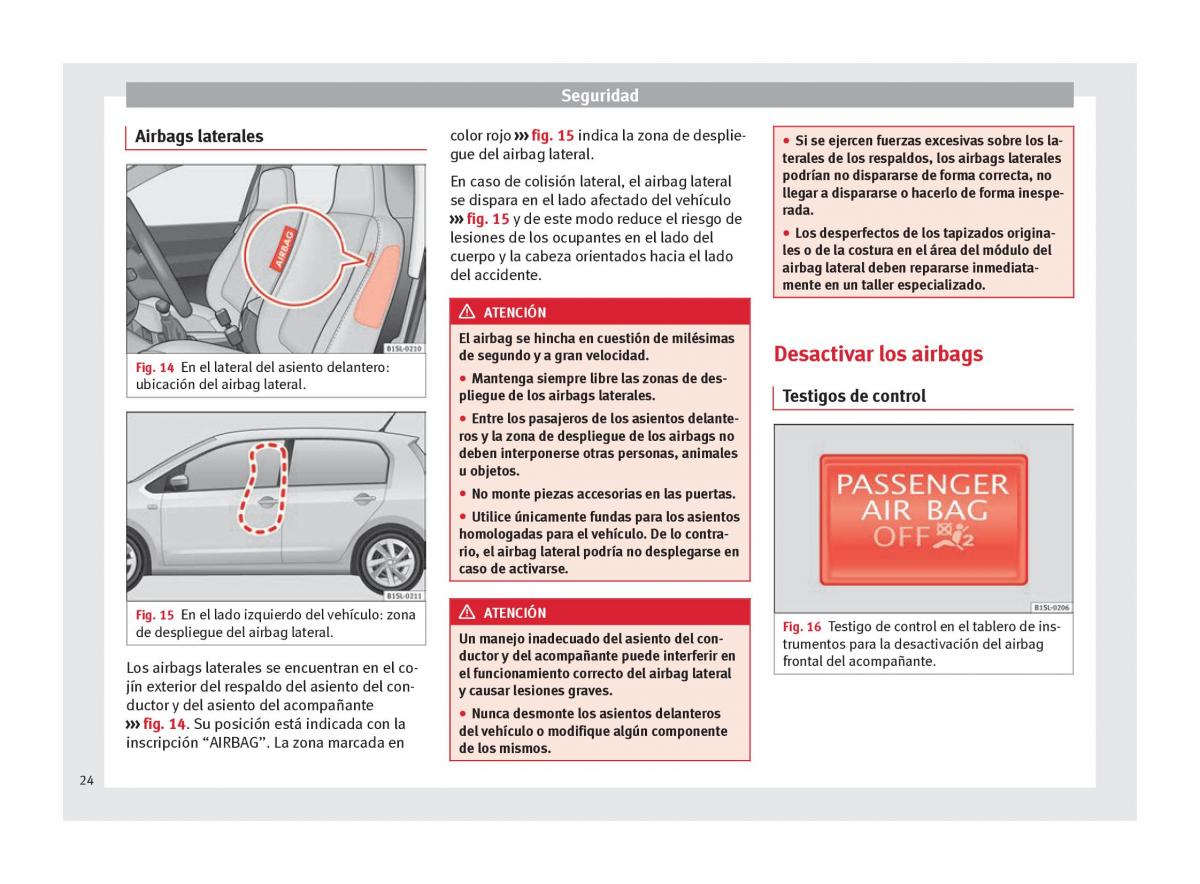 Seat Mii manual del propietario / page 26