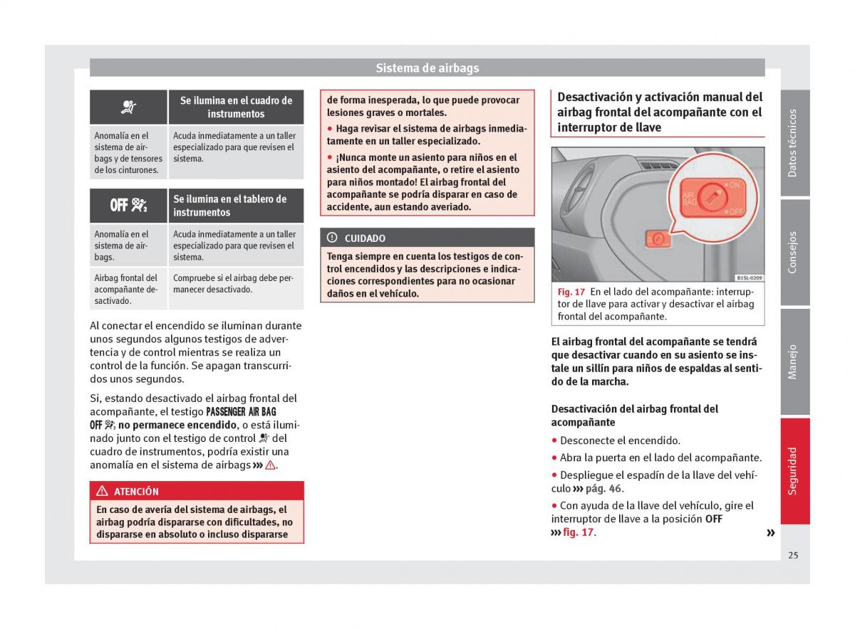 Seat Mii manual del propietario / page 27