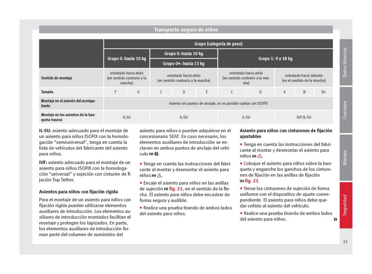 Seat Mii manual del propietario / page 35