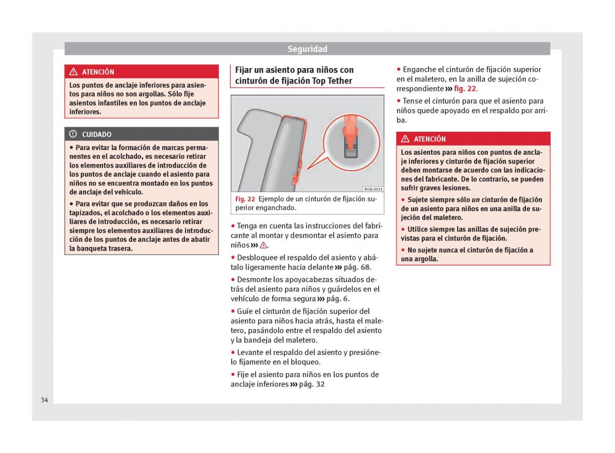 Seat Mii manual del propietario / page 36