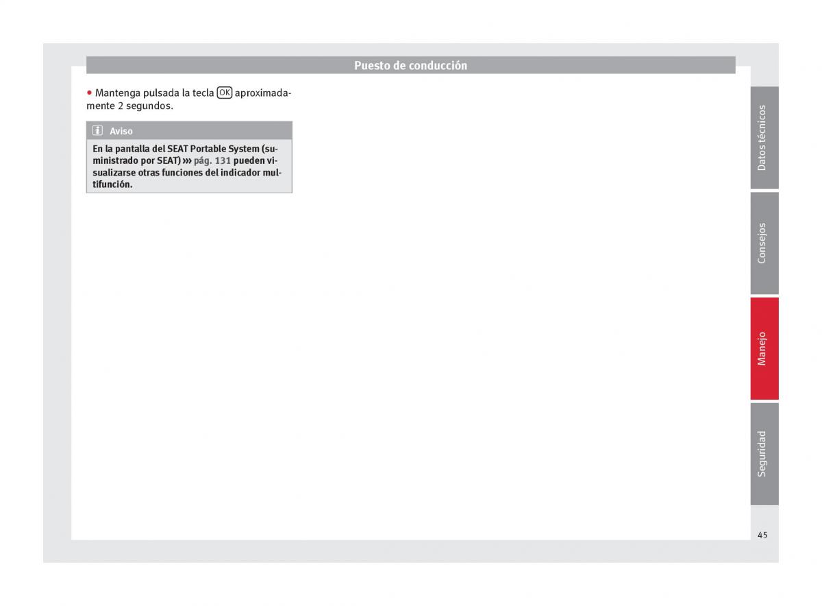Seat Mii manual del propietario / page 47