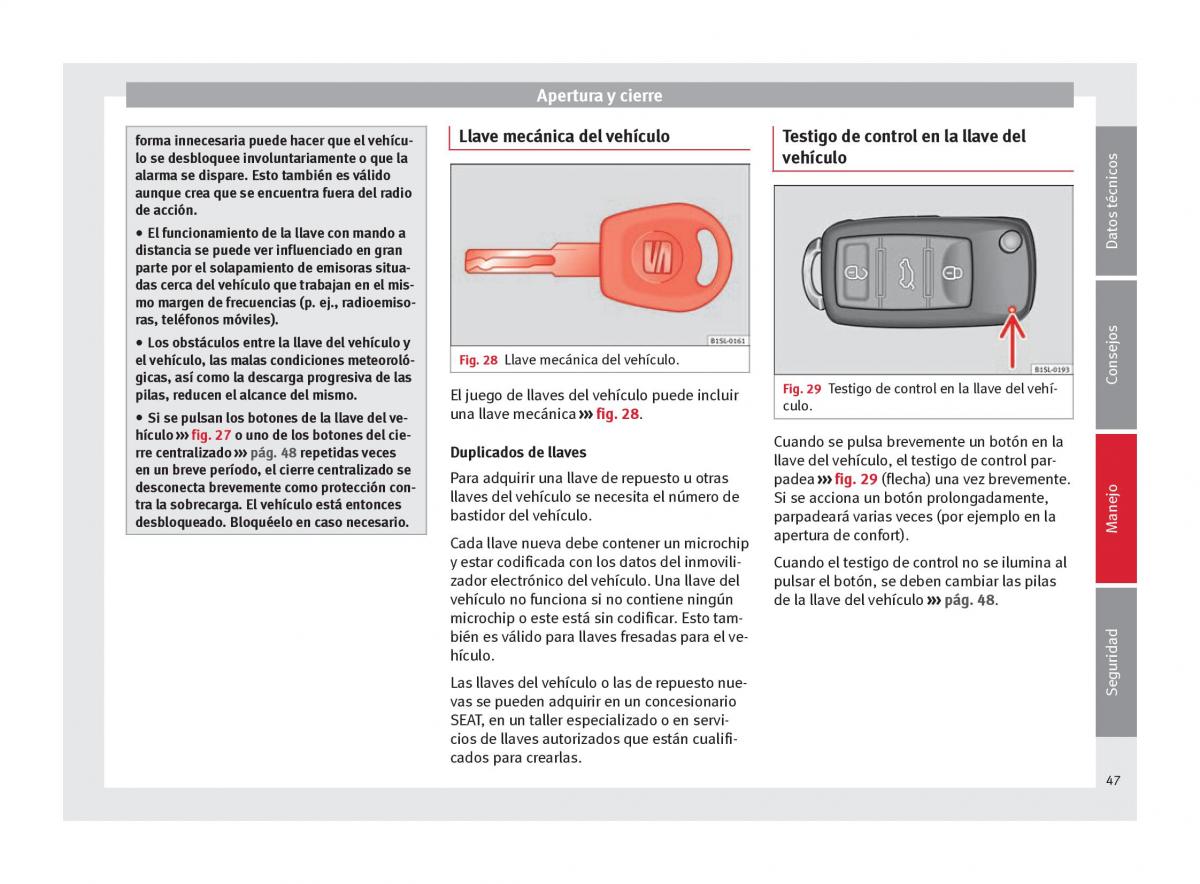 Seat Mii manual del propietario / page 49