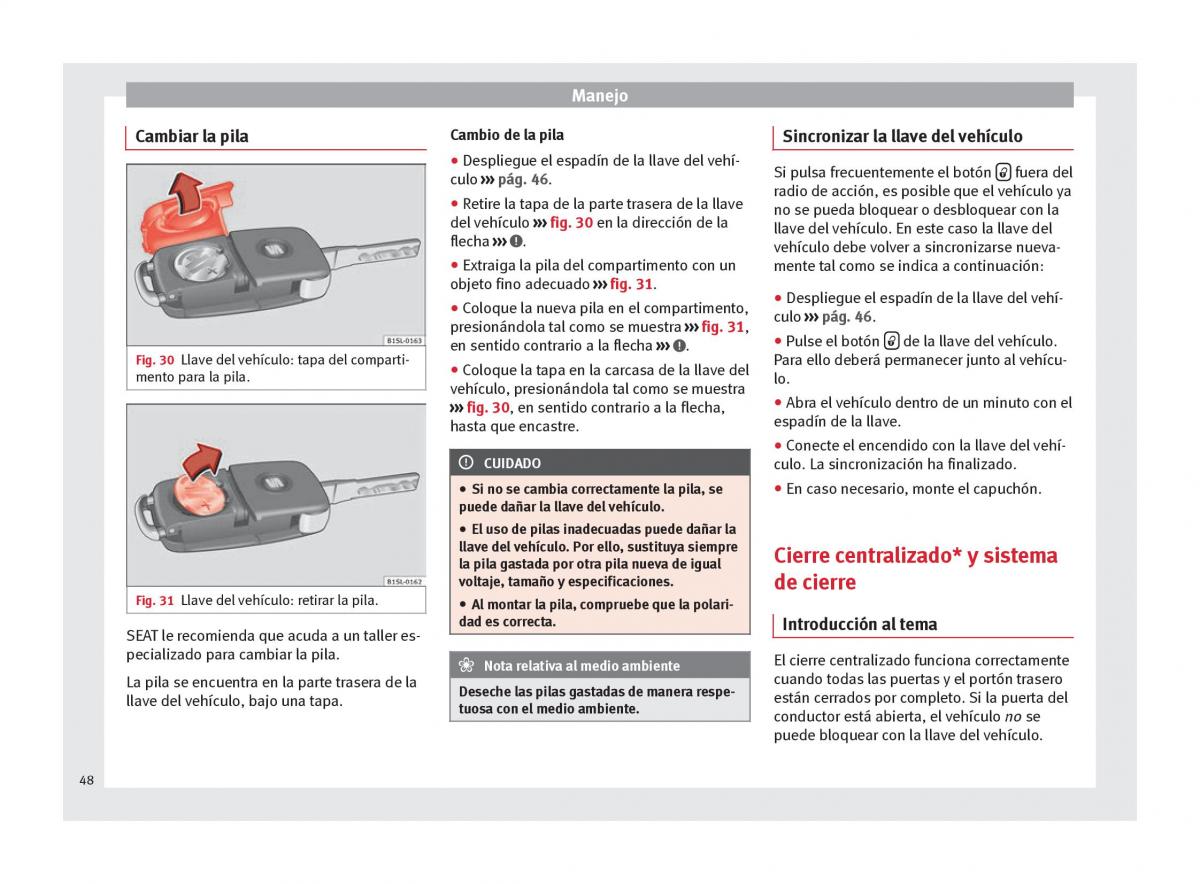 Seat Mii manual del propietario / page 50