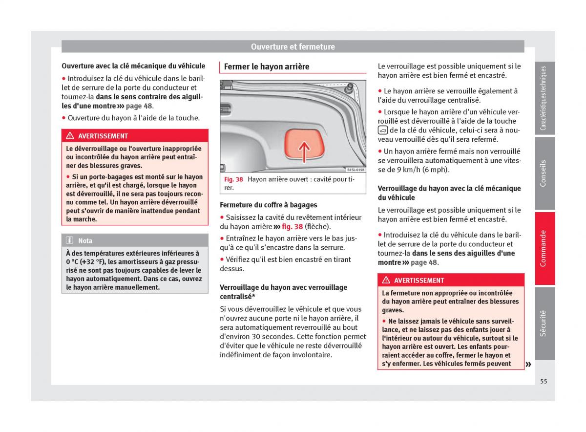 Seat Mii manuel du proprietaire / page 57