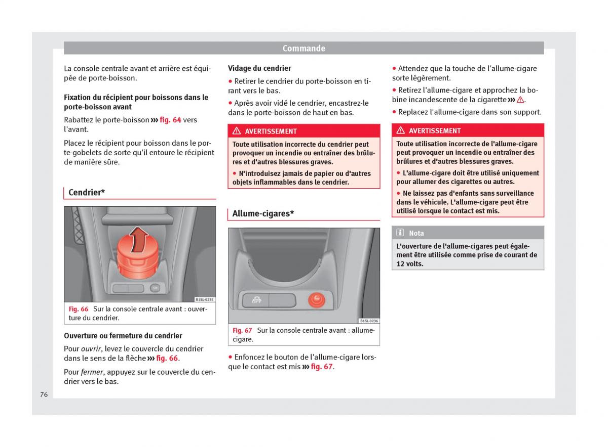 Seat Mii manuel du proprietaire / page 78