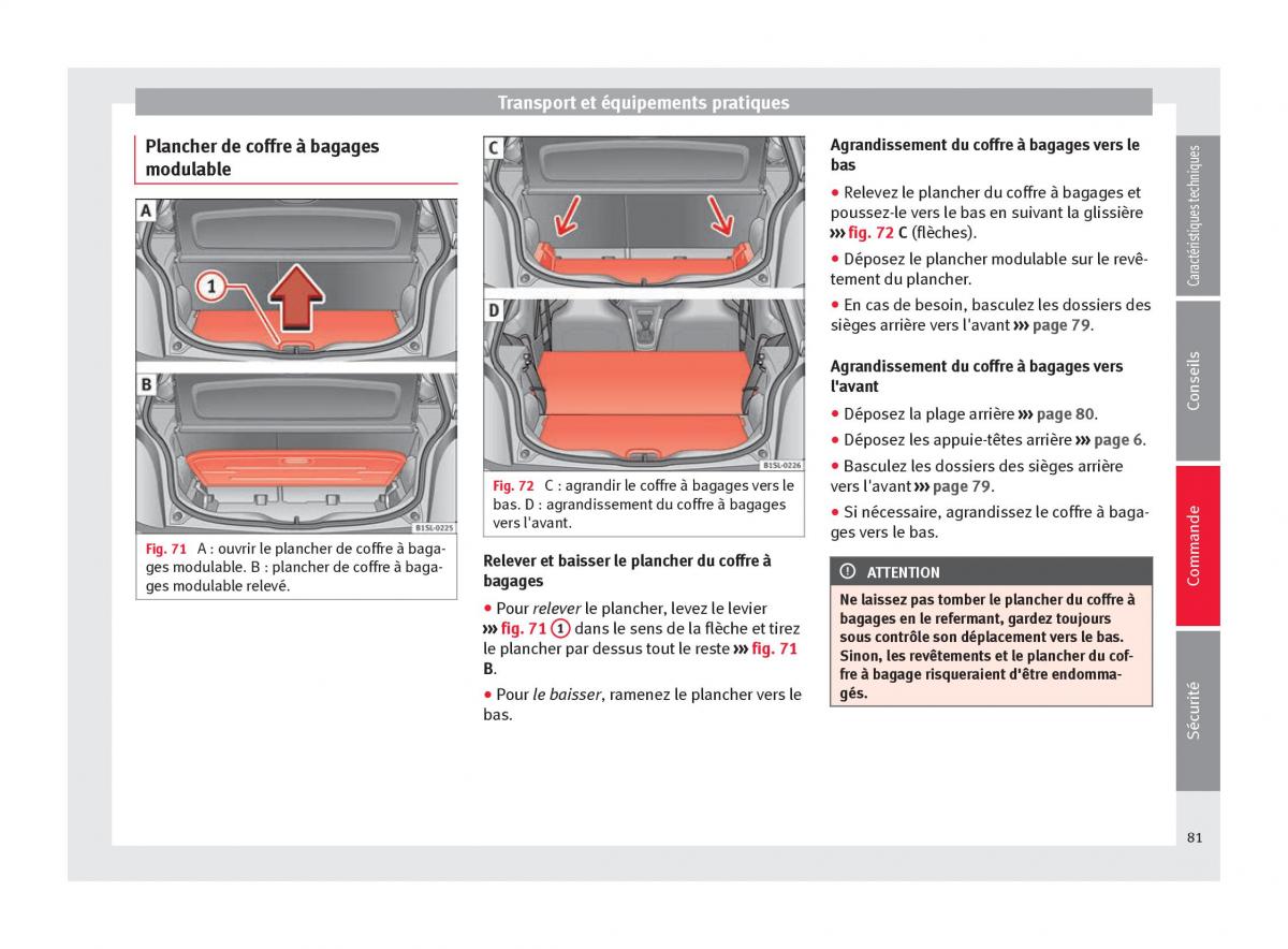 Seat Mii manuel du proprietaire / page 83