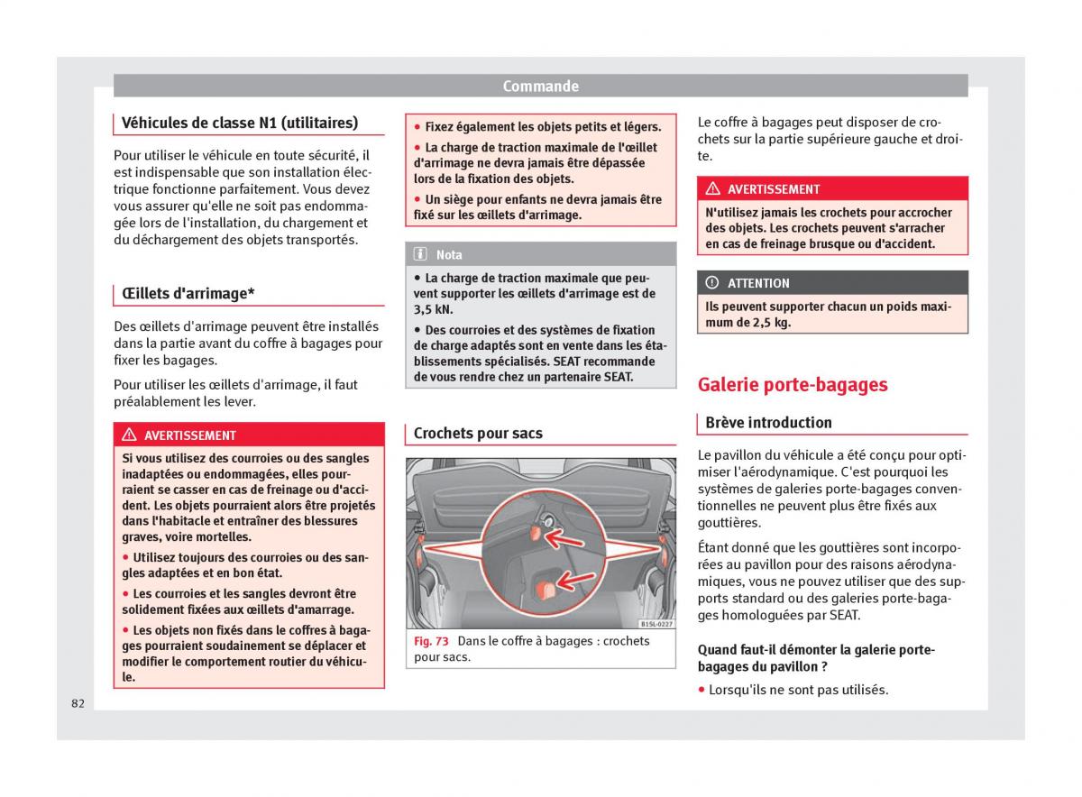 Seat Mii manuel du proprietaire / page 84