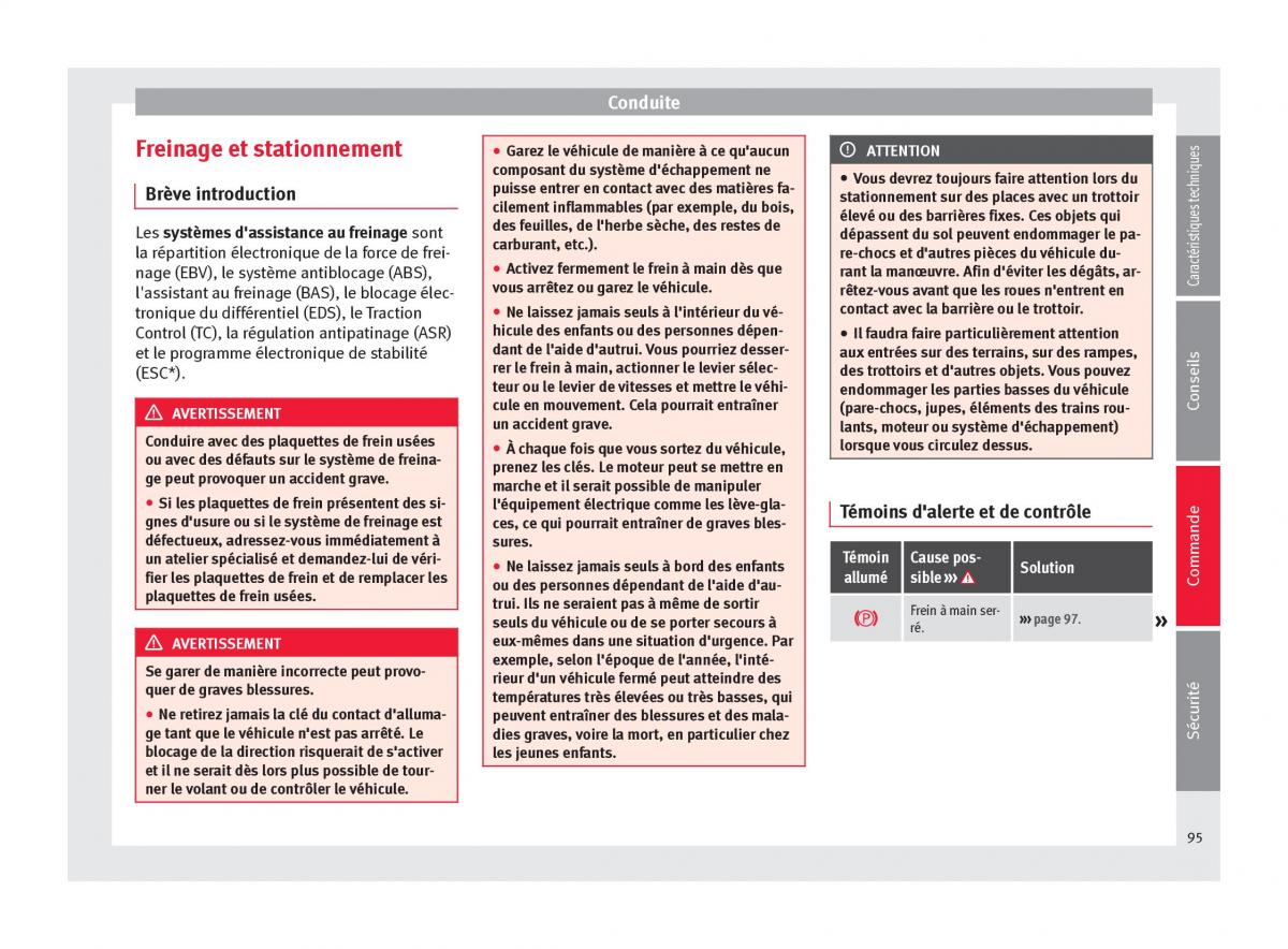 Seat Mii manuel du proprietaire / page 97