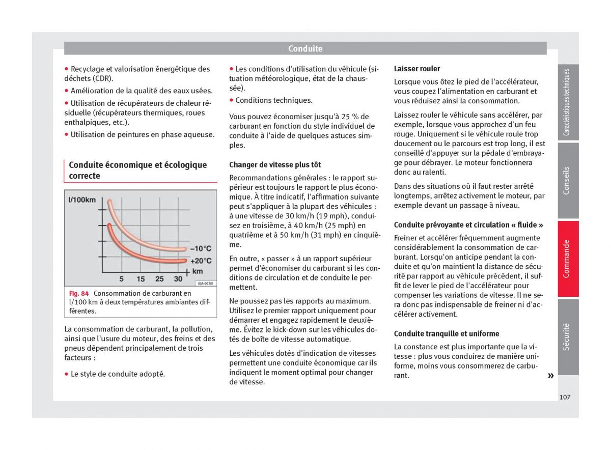 Seat Mii manuel du proprietaire / page 109