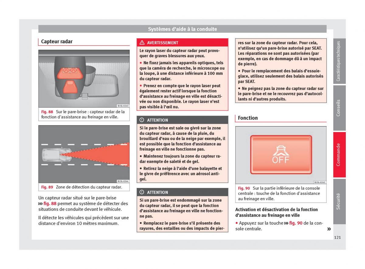 Seat Mii manuel du proprietaire / page 123