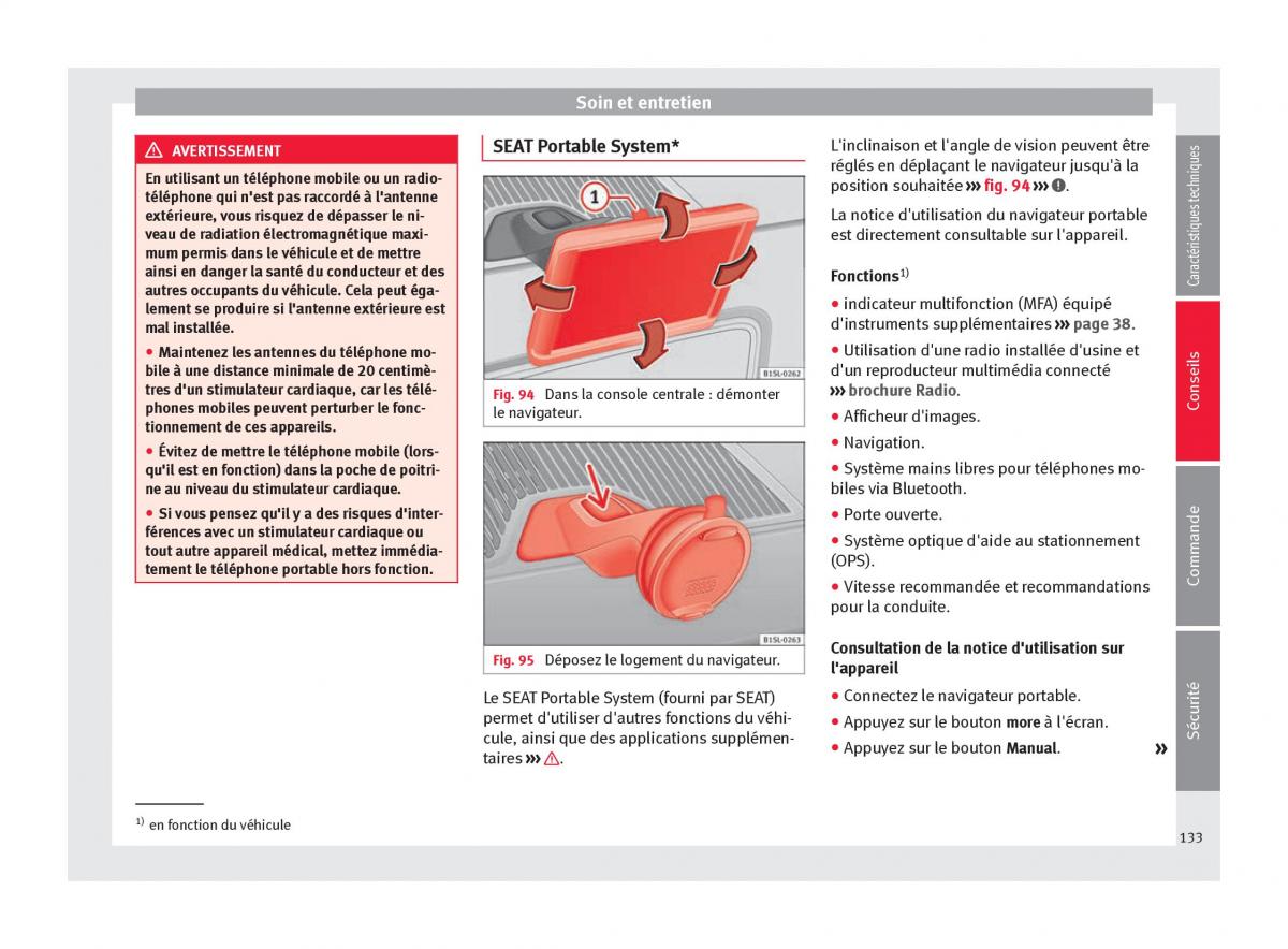 Seat Mii manuel du proprietaire / page 135