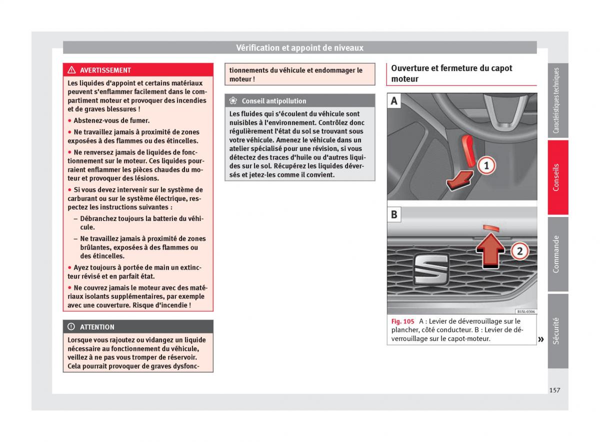 Seat Mii manuel du proprietaire / page 159