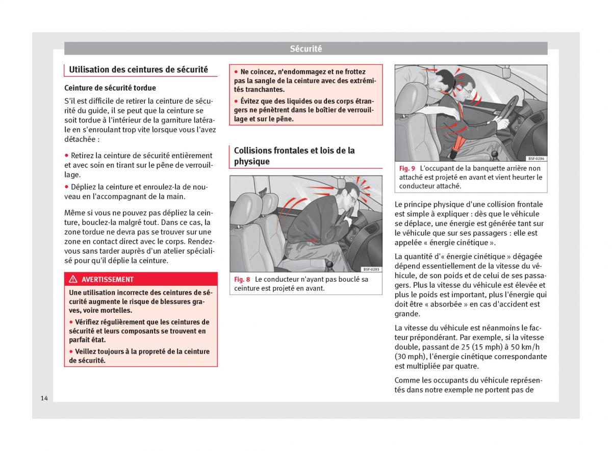 Seat Mii manuel du proprietaire / page 16