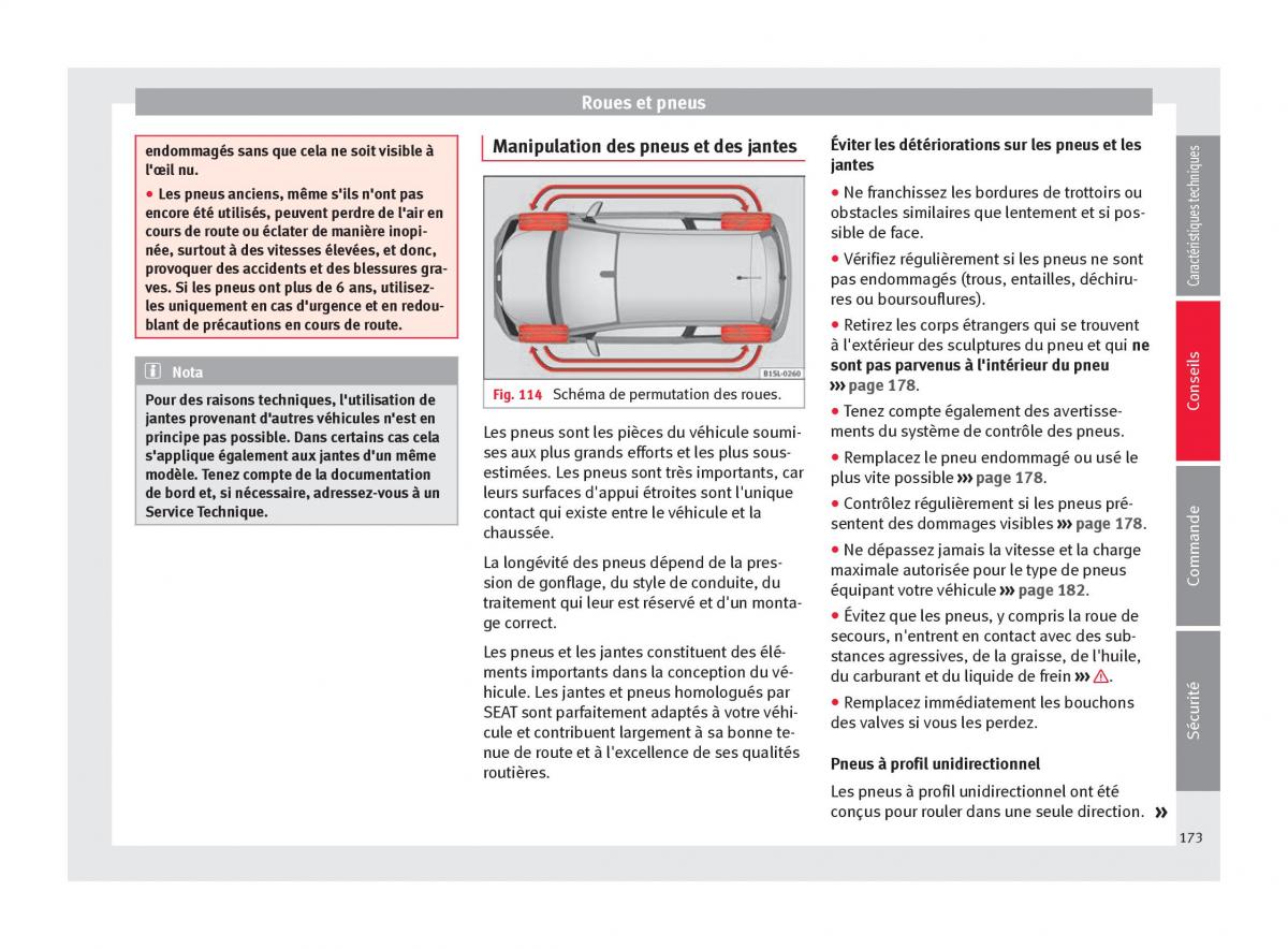 Seat Mii manuel du proprietaire / page 175