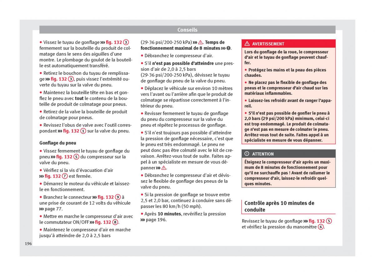 Seat Mii manuel du proprietaire / page 198