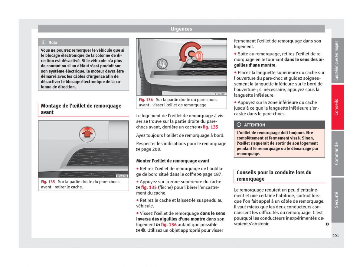 Seat Mii manuel du proprietaire / page 203