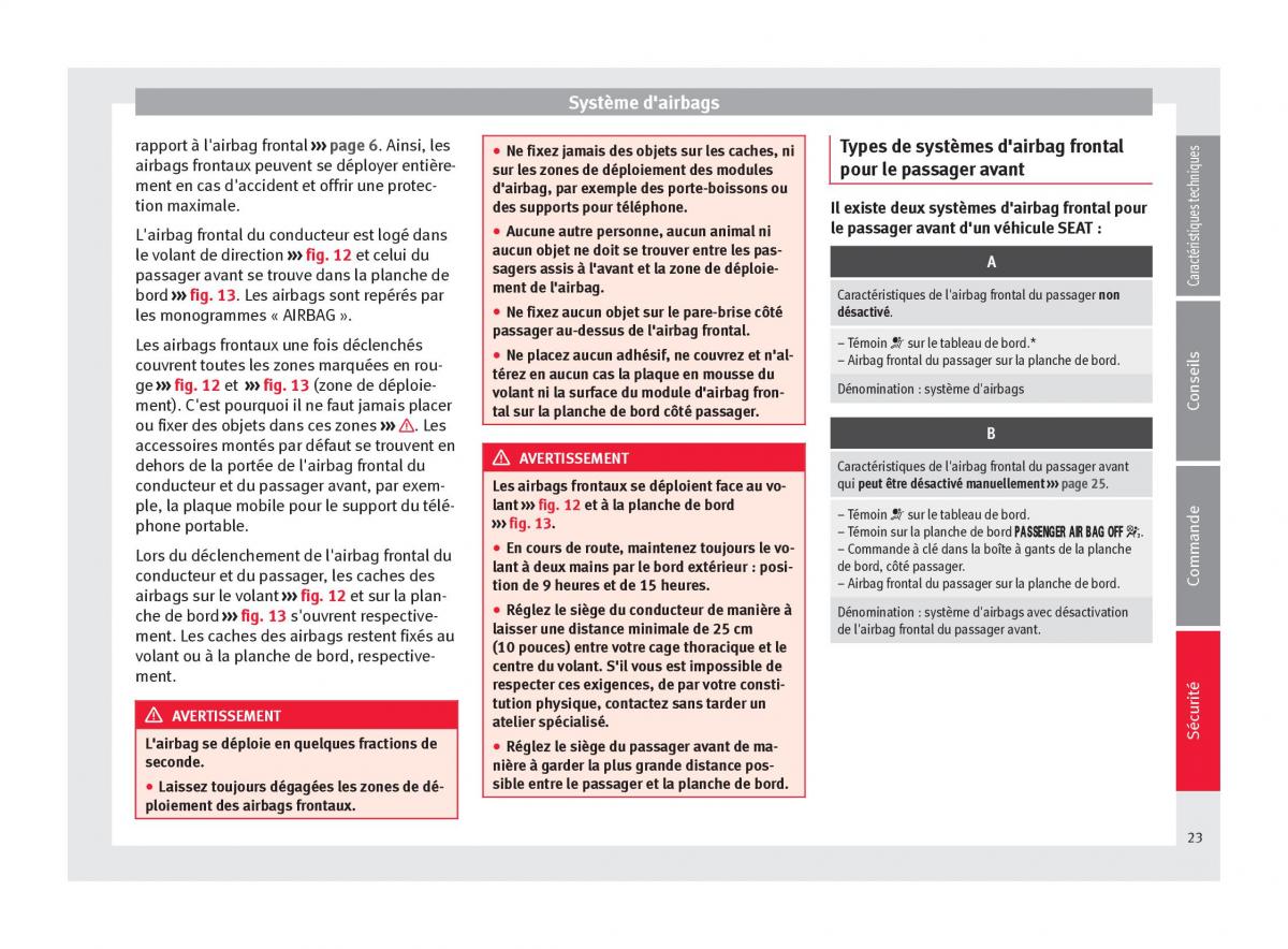 Seat Mii manuel du proprietaire / page 25