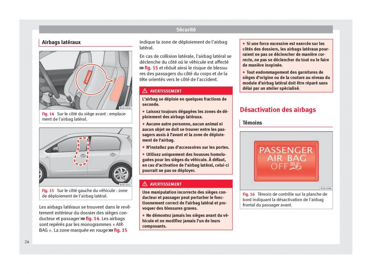 Seat Mii manuel du proprietaire / page 26