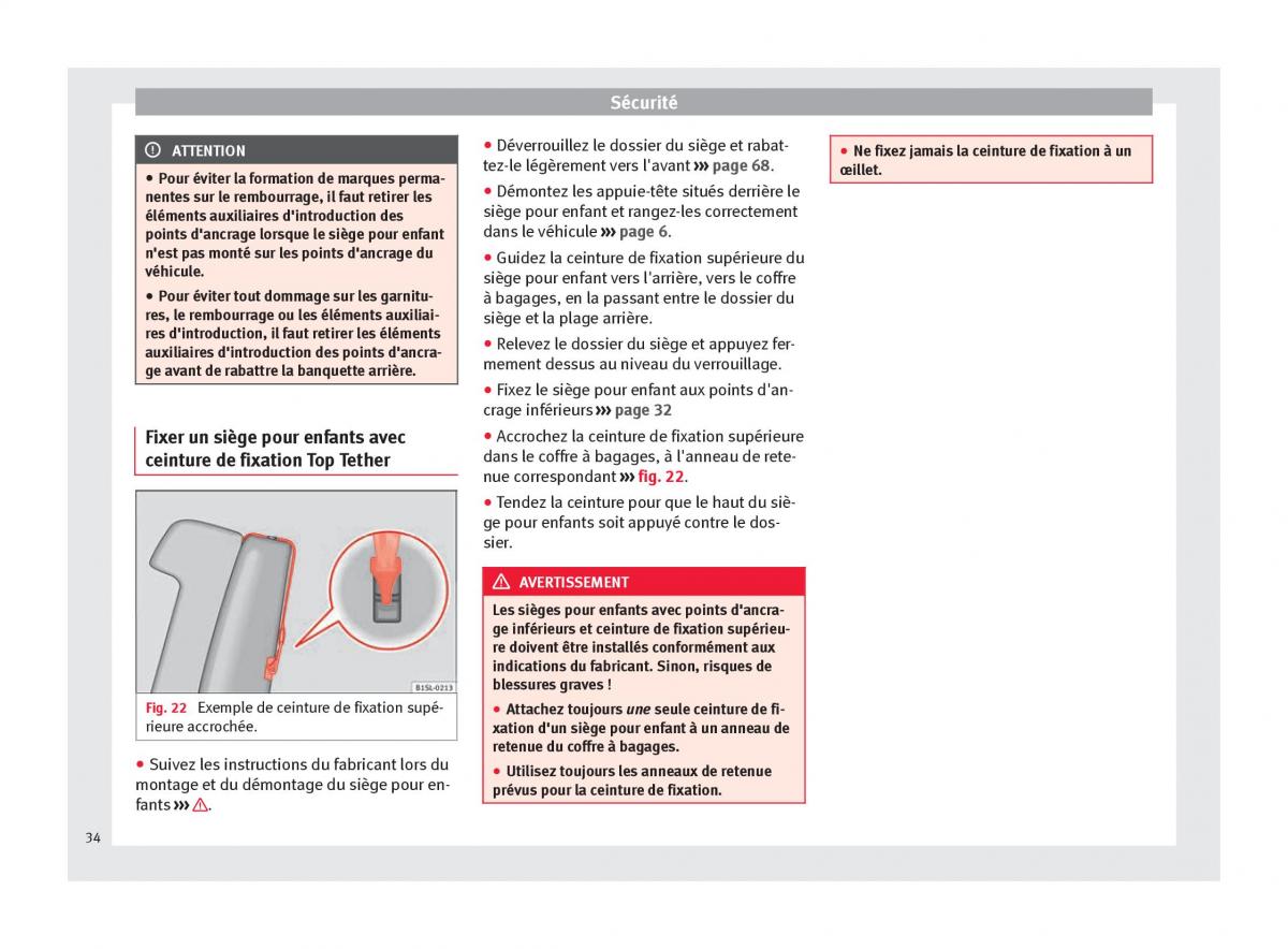 Seat Mii manuel du proprietaire / page 36