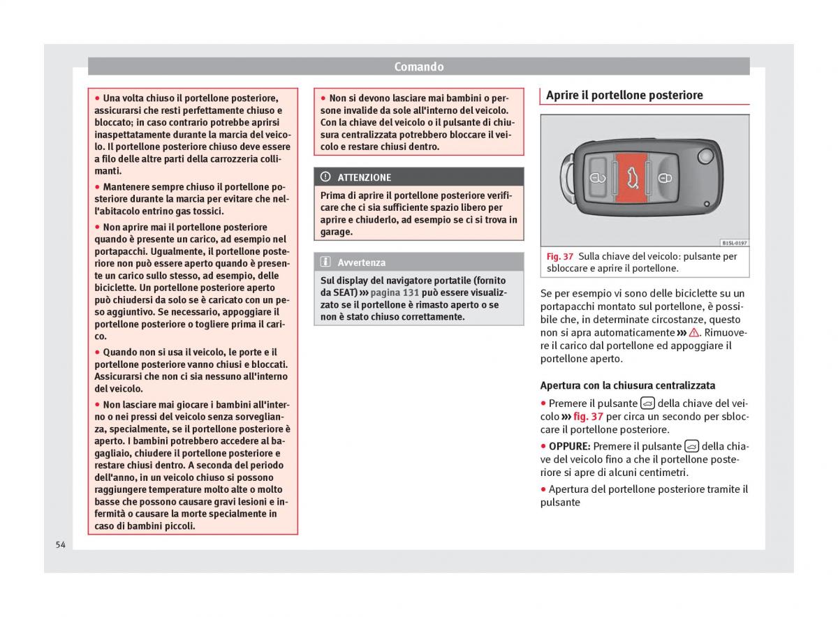 Seat Mii manuale del proprietario / page 56