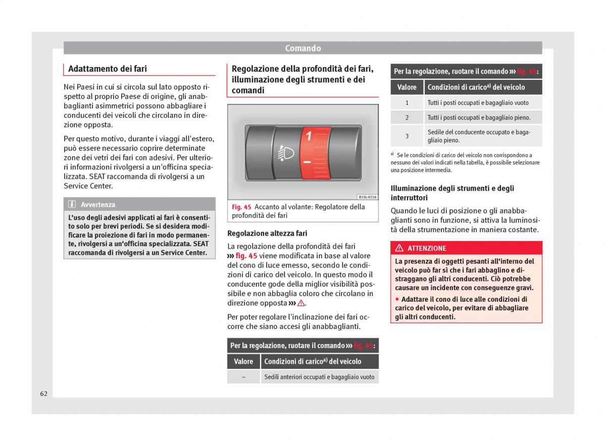 Seat Mii manuale del proprietario / page 64