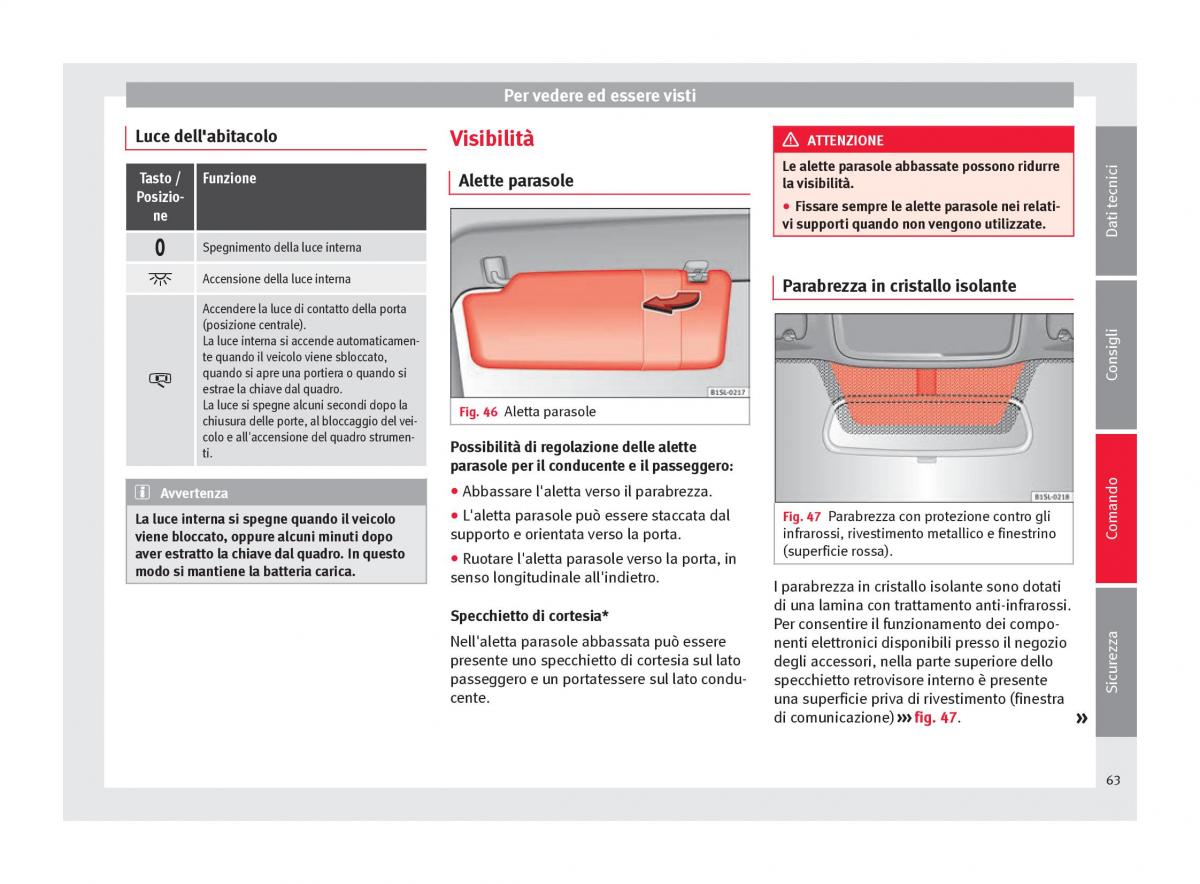 Seat Mii manuale del proprietario / page 65