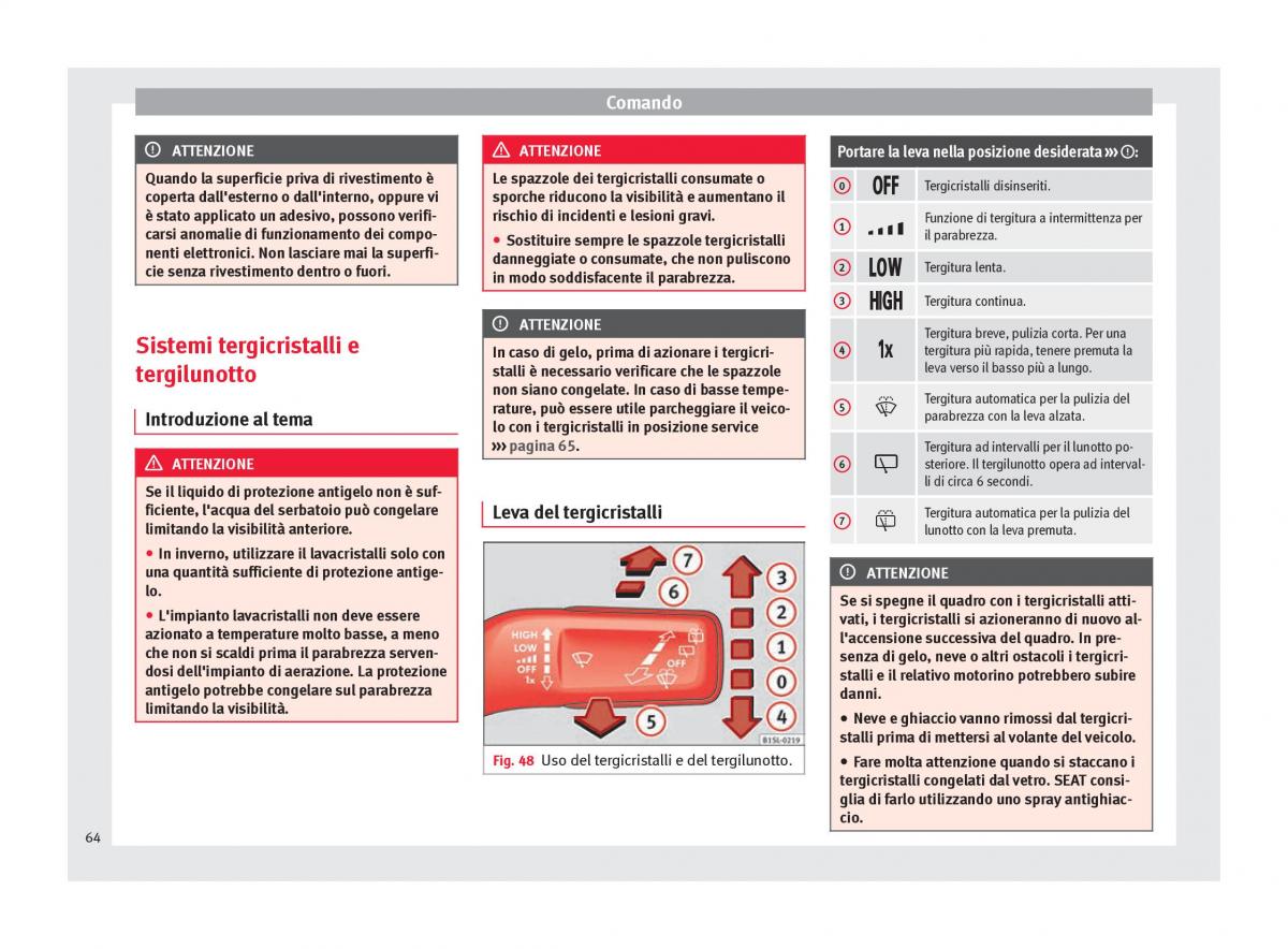 Seat Mii manuale del proprietario / page 66