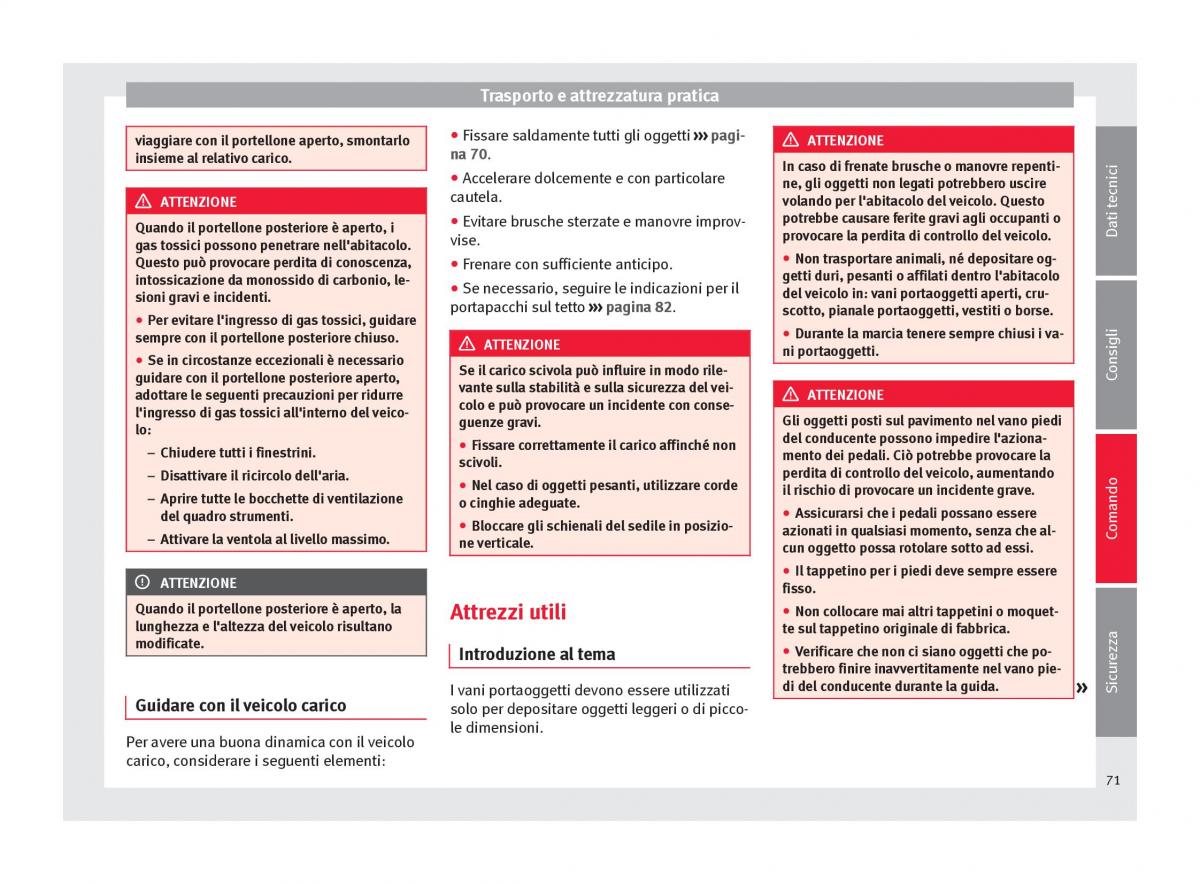 Seat Mii manuale del proprietario / page 73