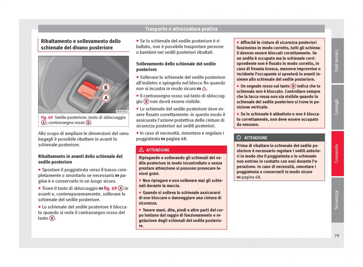 Seat Mii manuale del proprietario / page 81