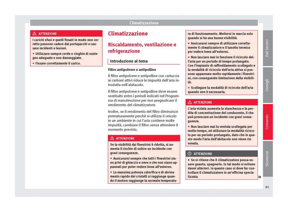 Seat Mii manuale del proprietario / page 87