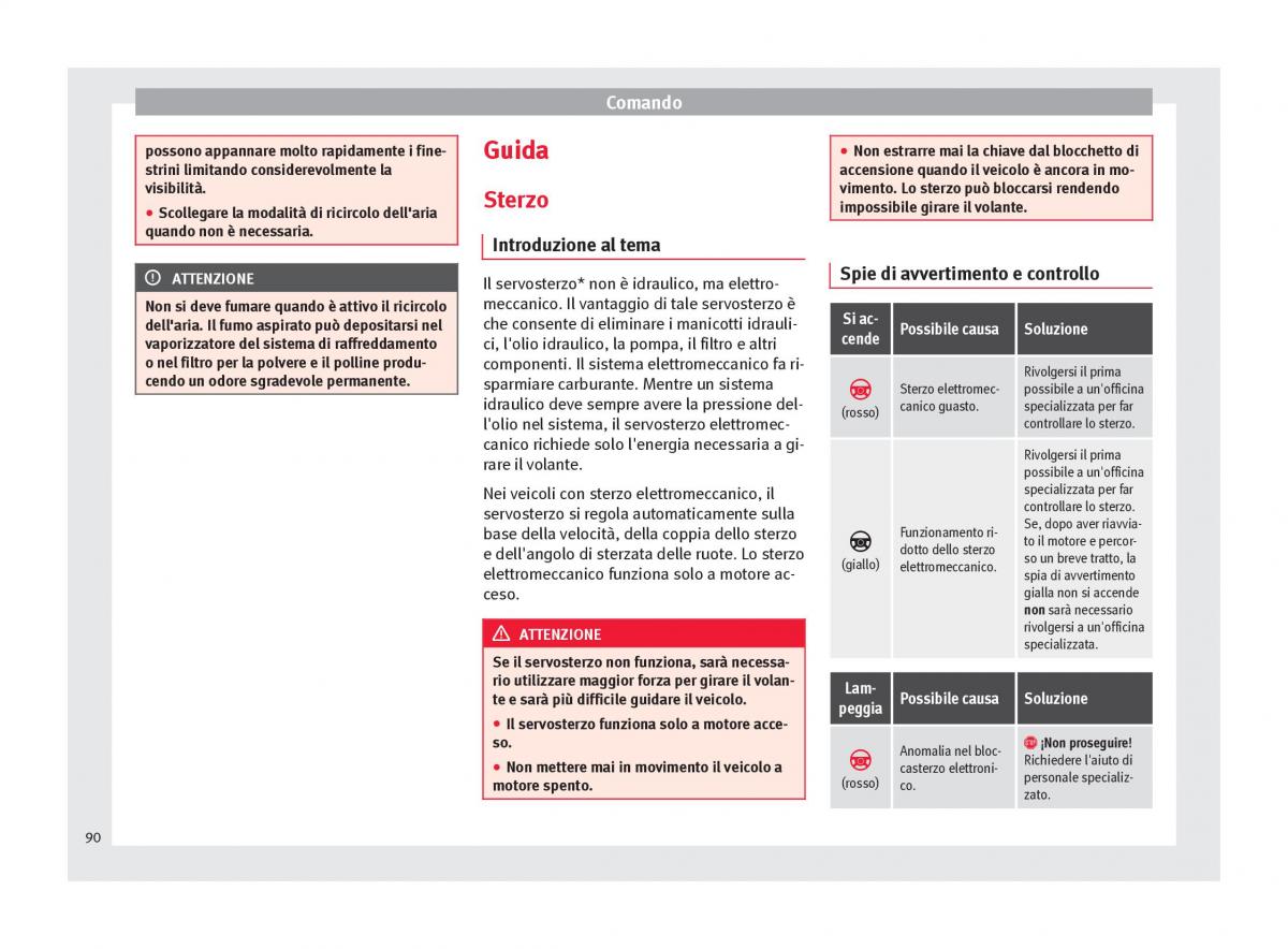 Seat Mii manuale del proprietario / page 92