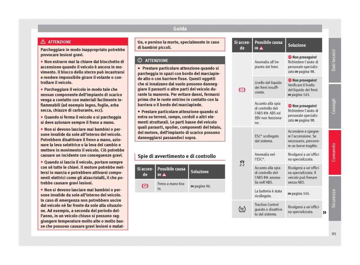 Seat Mii manuale del proprietario / page 97