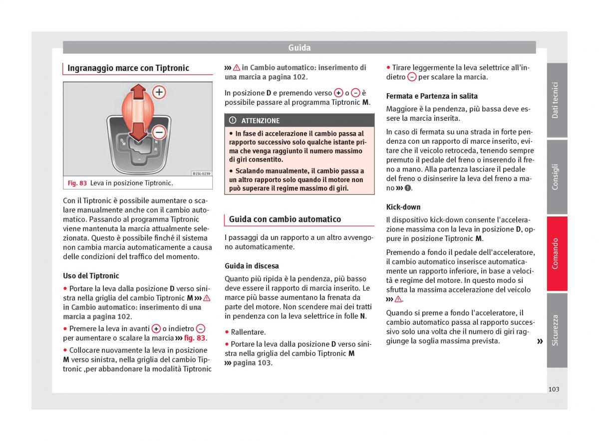 Seat Mii manuale del proprietario / page 105