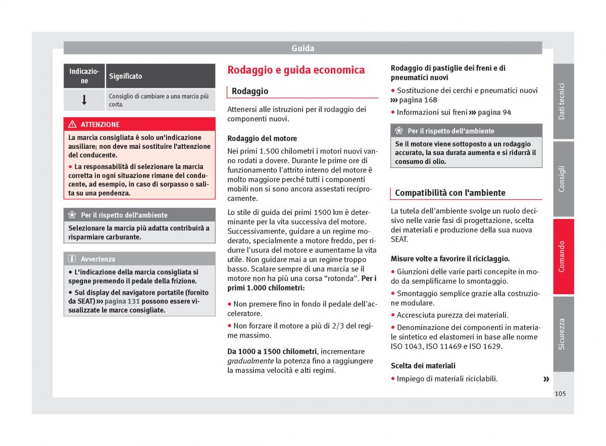 Seat Mii manuale del proprietario / page 107