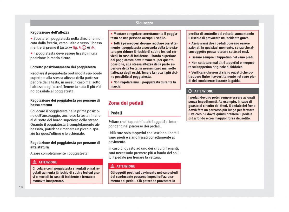 Seat Mii manuale del proprietario / page 12