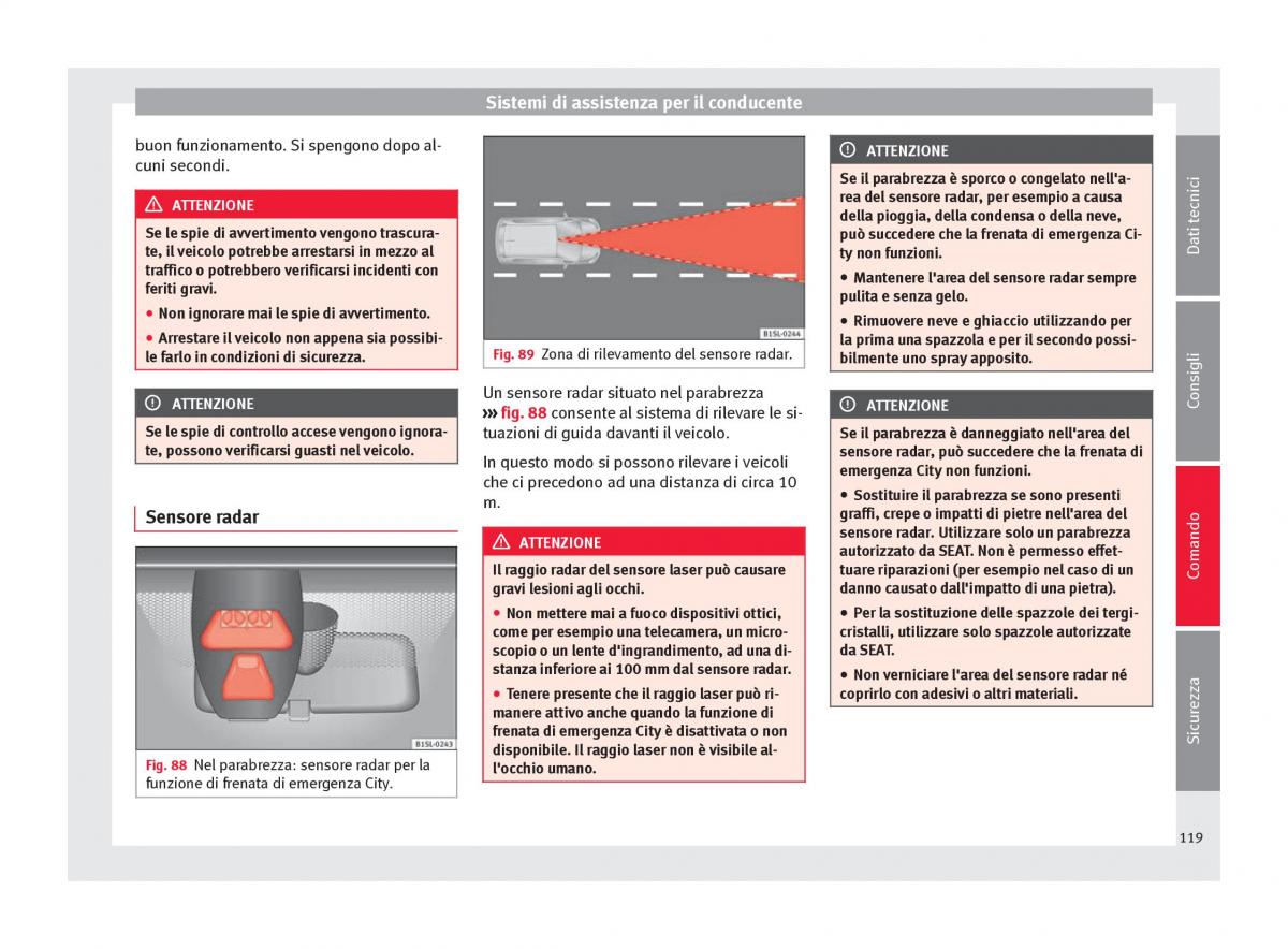 Seat Mii manuale del proprietario / page 121