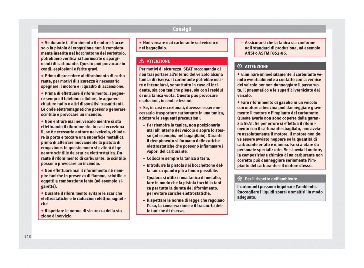 Seat Mii manuale del proprietario / page 150