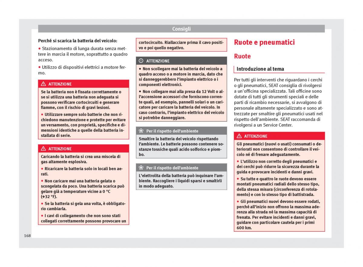 Seat Mii manuale del proprietario / page 170